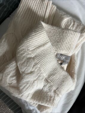 ASOS Cream Cable-Knit Wool Pants - Apres Ski